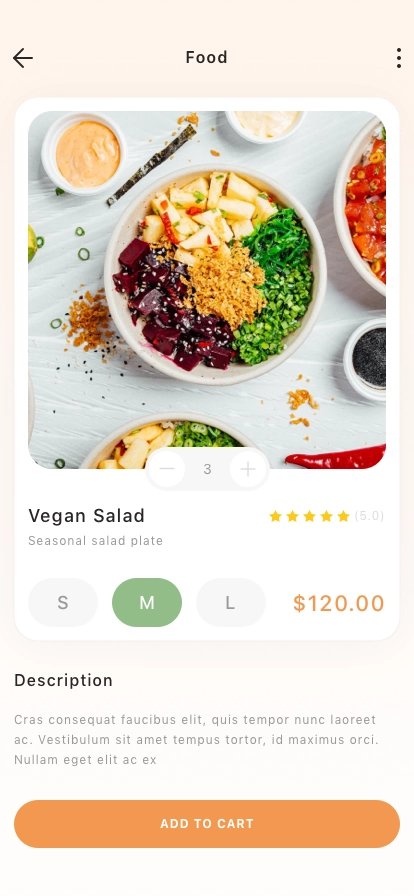 Food Ordering Mobile App UI Kit - Screenshot 3