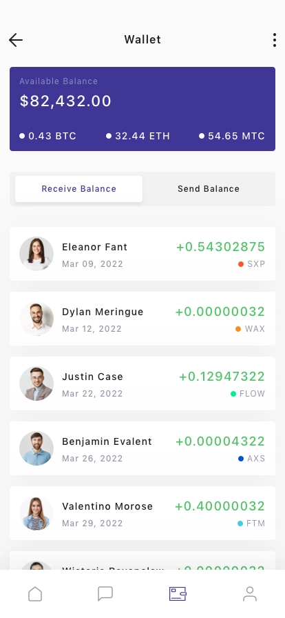 Crypto Currency Platform Mobile App UI Kit - Screenshot 3