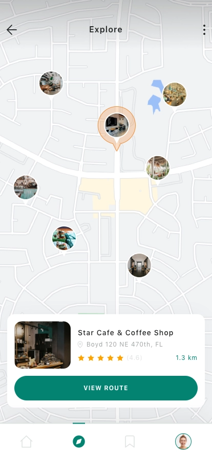 Finder Cafe Mobile App UI Kit - Screenshot 2