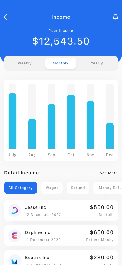 Digital Wallet Mobile App UI Kit - Screenshot 2