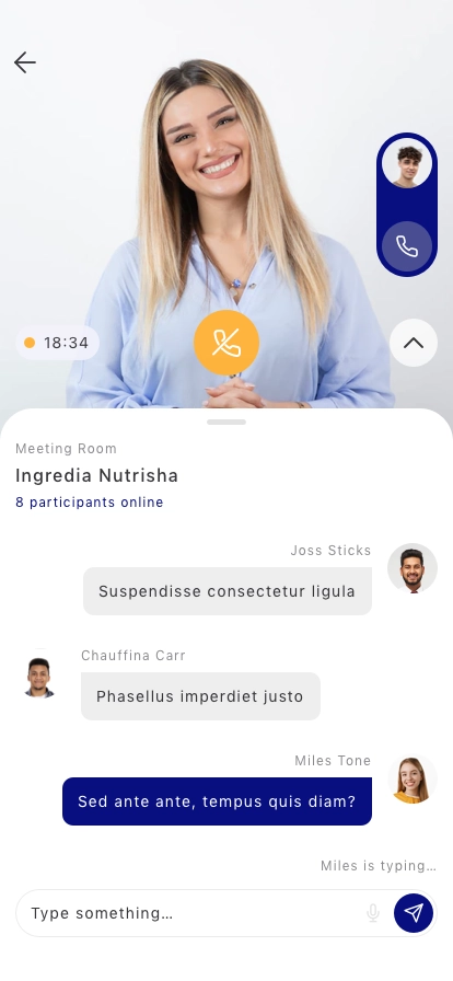 Team Meeting Mobile App UI Kit - Screenshot 4