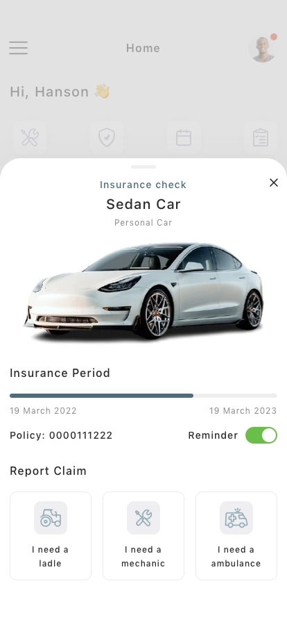 Auto Insurance Mobile App UI Kit - Screenshot 4