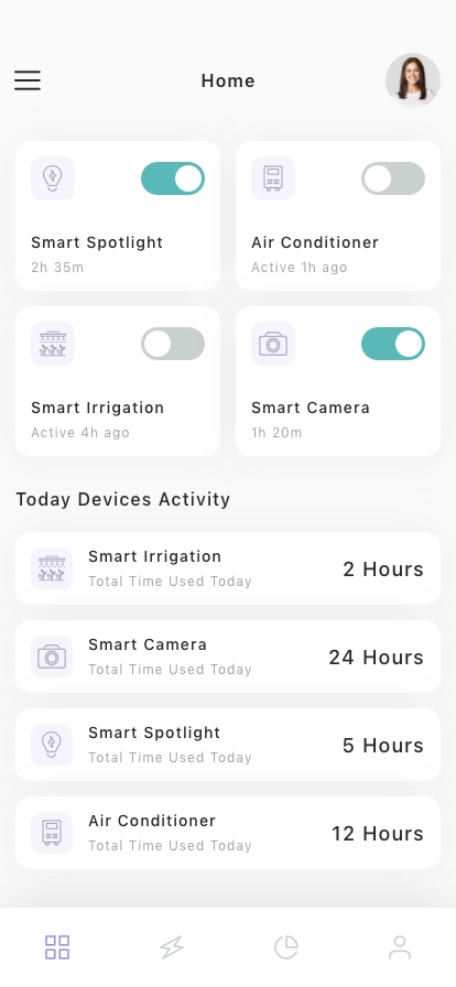 Home Control Mobile App UI Kit - Screenshot 1