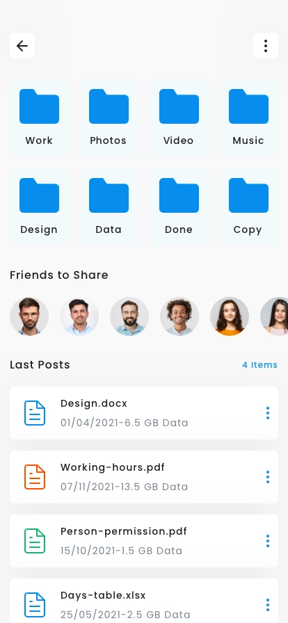 Cloud & File Manager App UI Kit - Screenshot 5