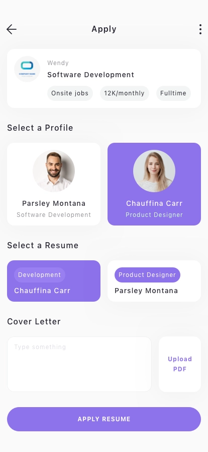 Job & Freelancer Finder Mobile App UI Kit - Screenshot 5