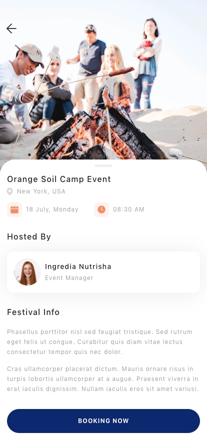 Event Finder Mobile App UI Kit - Screenshot 5