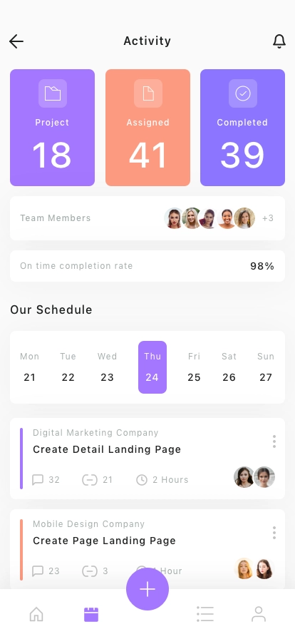 Task Management Mobile App UI Kit - Screenshot 4