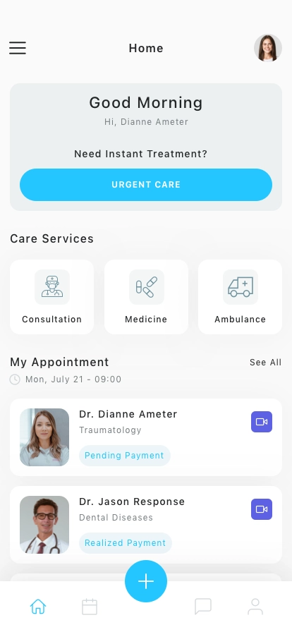 Clinic Mobile App UI Kit - Screenshot 2