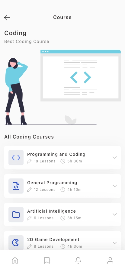 Online Learning Mobile App UI Kit - Screenshot 3