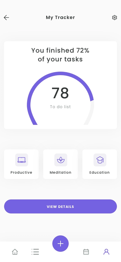 Pomodoro & Daily Productivity Mobile App UI Kit - Screenshot 5