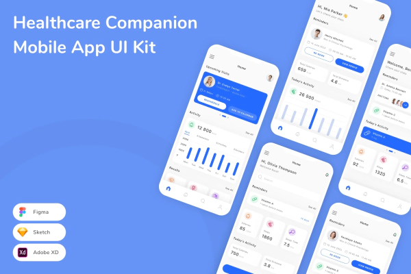 Healthcare Companion Mobile App UI Kit