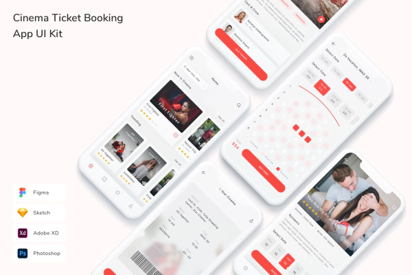 Cinema Ticket Booking App UI Kit