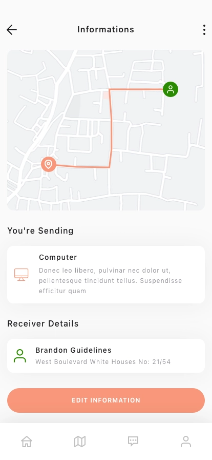 Parcel Tracking Mobile App UI Kit - Screenshot 5