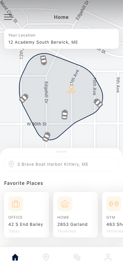 Taxi Call Mobile App UI Kit - Screenshot 3