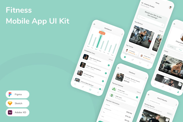 Fitness Mobile App UI Kit