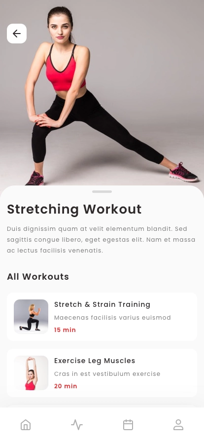 Personal Trainer Mobile App UI Kit - Screenshot 2