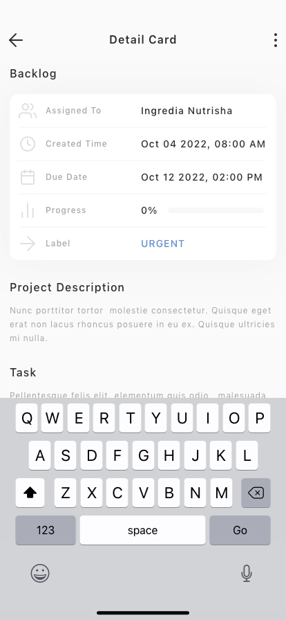 Team & Project Management Mobile App UI Kit - Screenshot 5