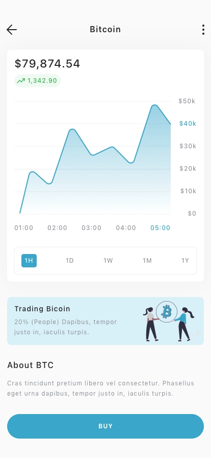 Crypto Exchanging Mobile App UI Kit - Screenshot 2