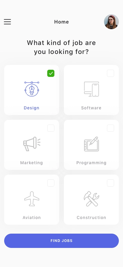 Job Finding Mobile App UI Kit - Screenshot 1