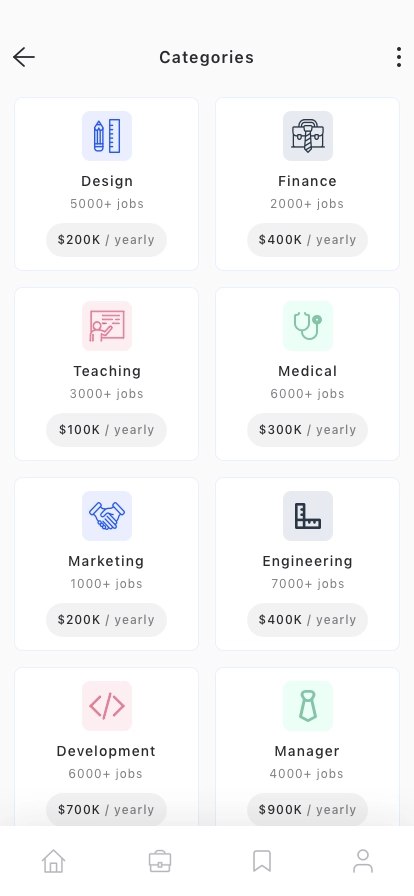 Job & Hiring Mobile App UI Kit - Screenshot 3