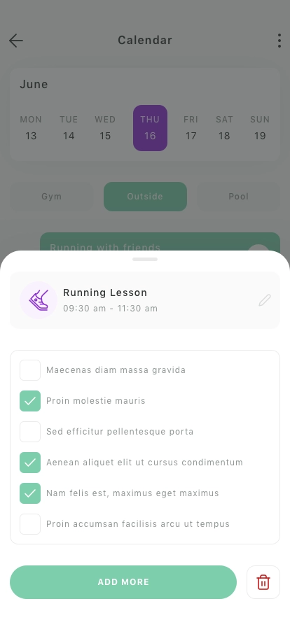 Fitness Tracking Mobile App UI Kit - Screenshot 3