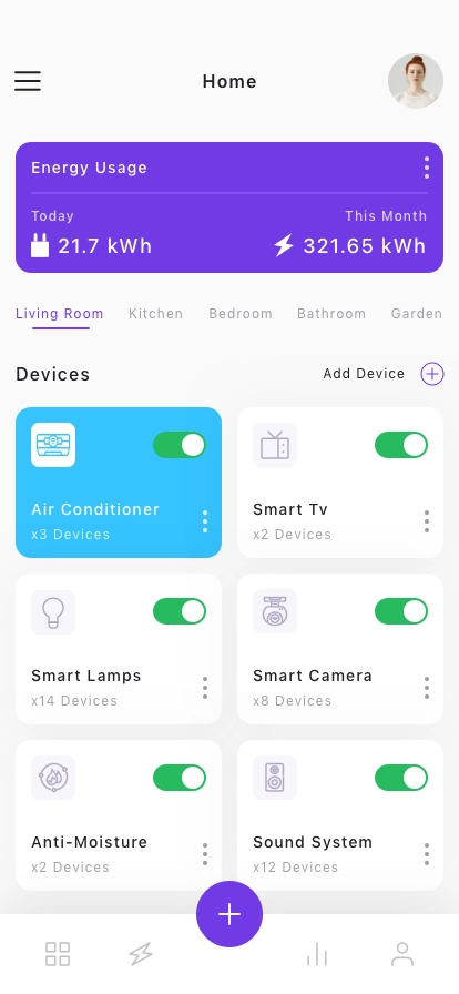 Smart House Mobile App UI Kit - Screenshot 1