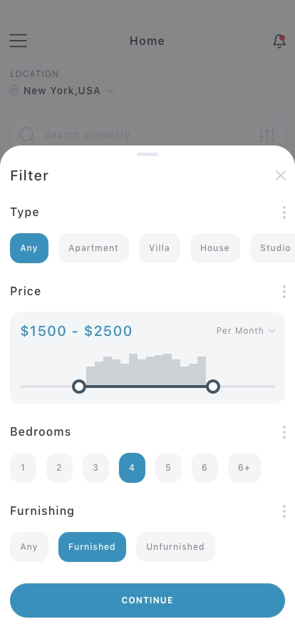 Rental Home Mobile App UI Kit - Screenshot 4