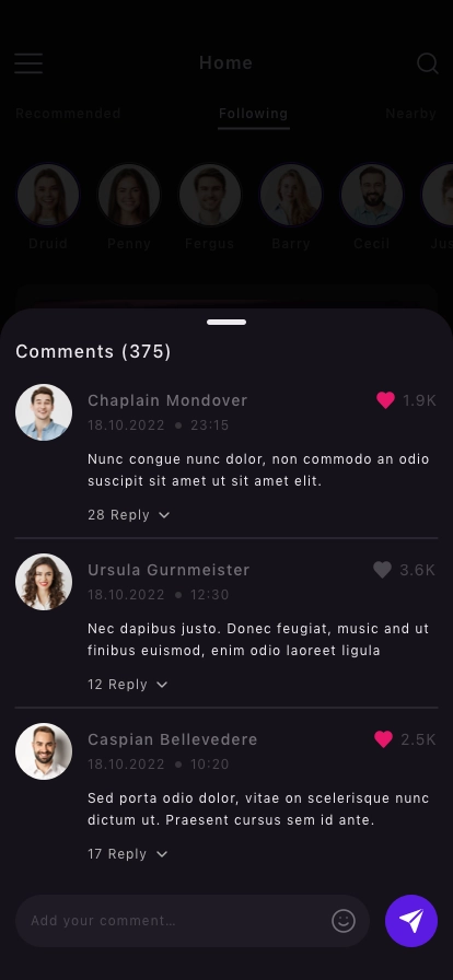 Social Karaoke Singing Mobile App UI Kit - Screenshot 3