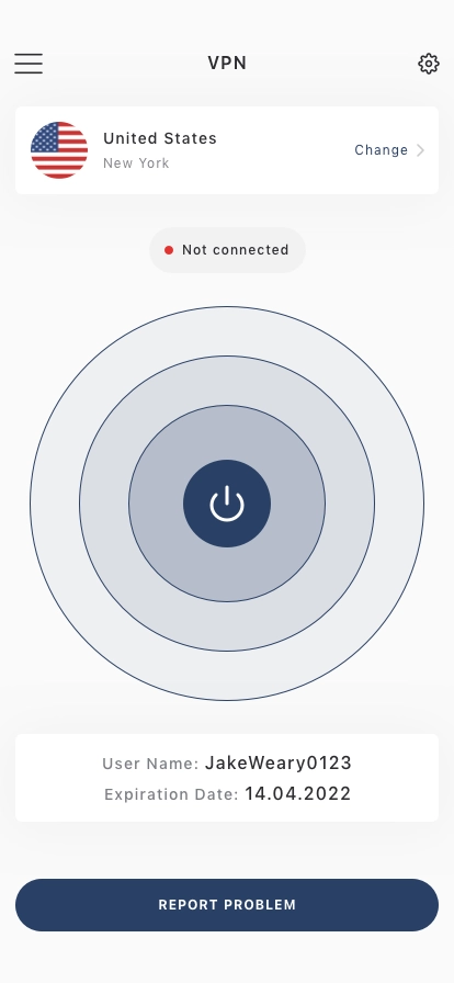 VPN & Speed Test Mobile App UI Kit - Screenshot 1