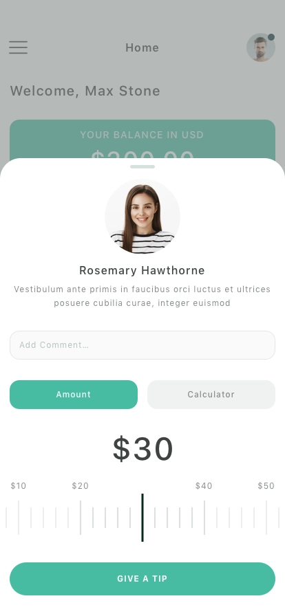 Tipping Tracker Mobile App UI Kit - Screenshot 5
