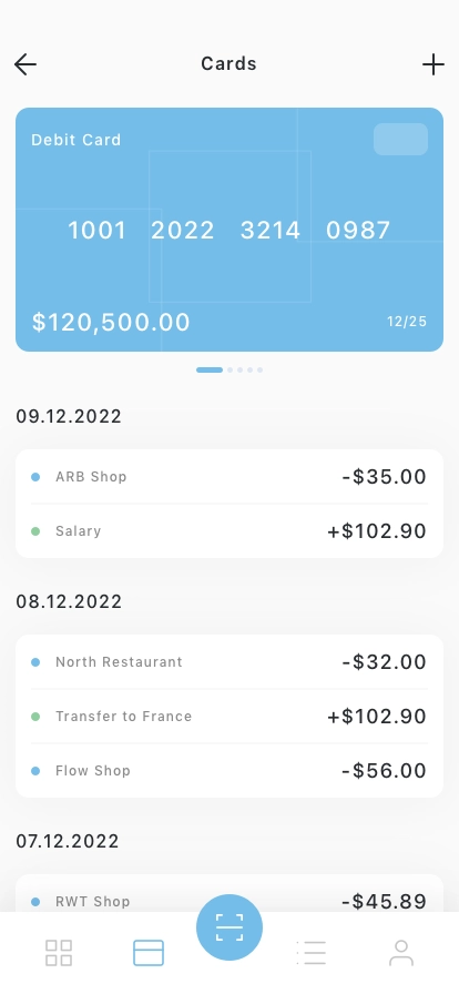 Banking & Wallet Mobile App UI Kit - Screenshot 3