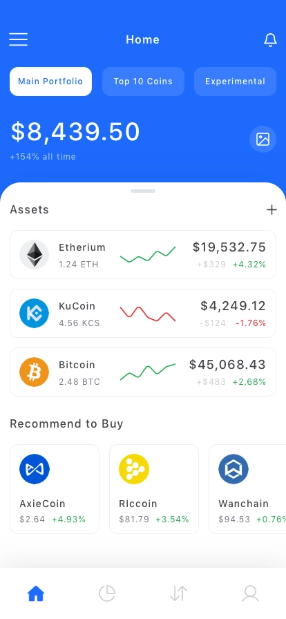 Cryptocurrency Mobile App UI Kit - Screenshot 2