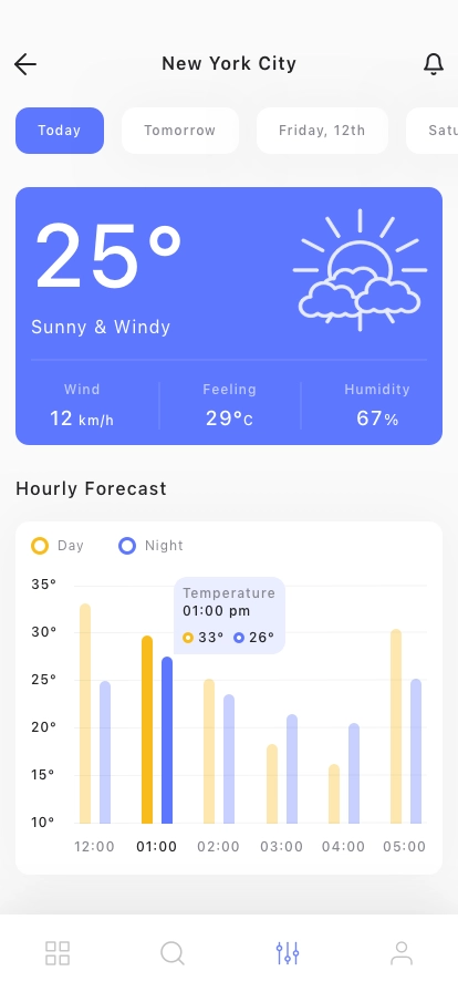 Weather & Forecast App UI Kit - Screenshot 4