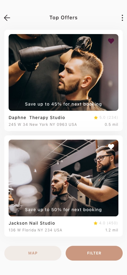Salon Appointment Mobile App UI Kit - Screenshot 2