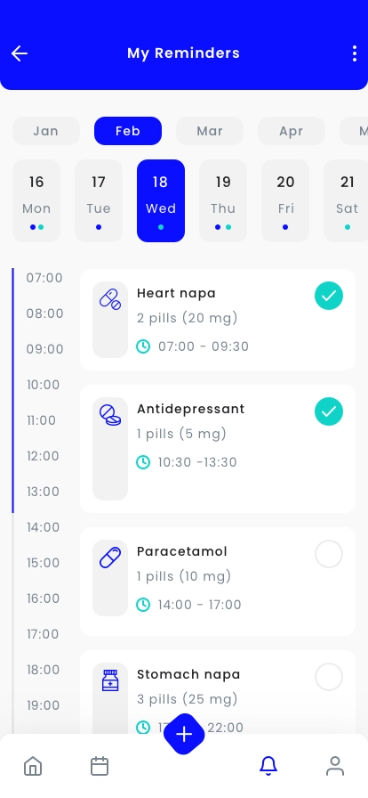 Medicine Reminder Mobile App UI Kit - Screenshot 2