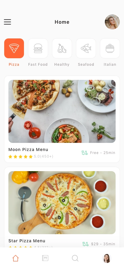 Food Ordering Mobile App UI Kit - Screenshot 2