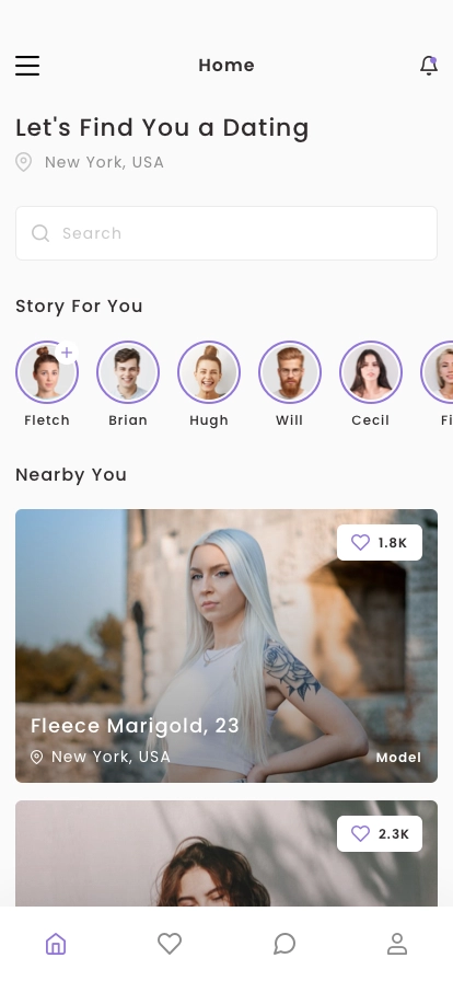 Social Communication Mobile App UI Kit - Screenshot 1