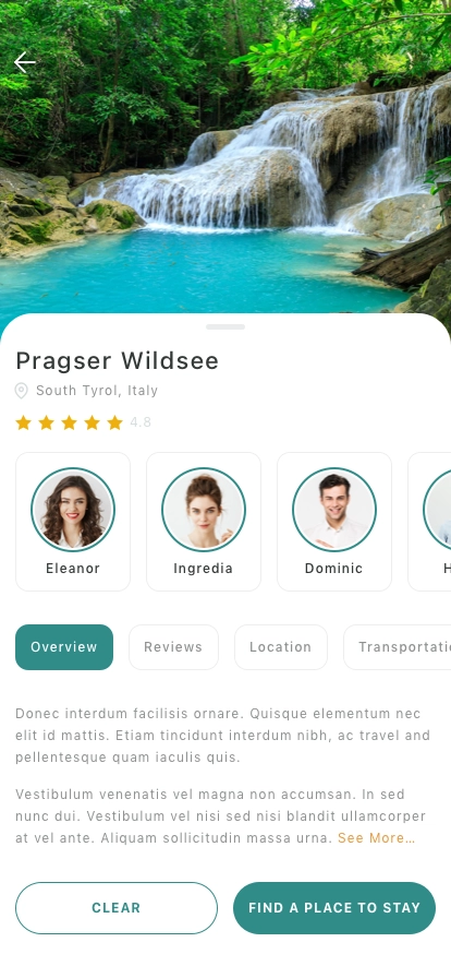 Travel Destination Search Mobile App UI Kit - Screenshot 4
