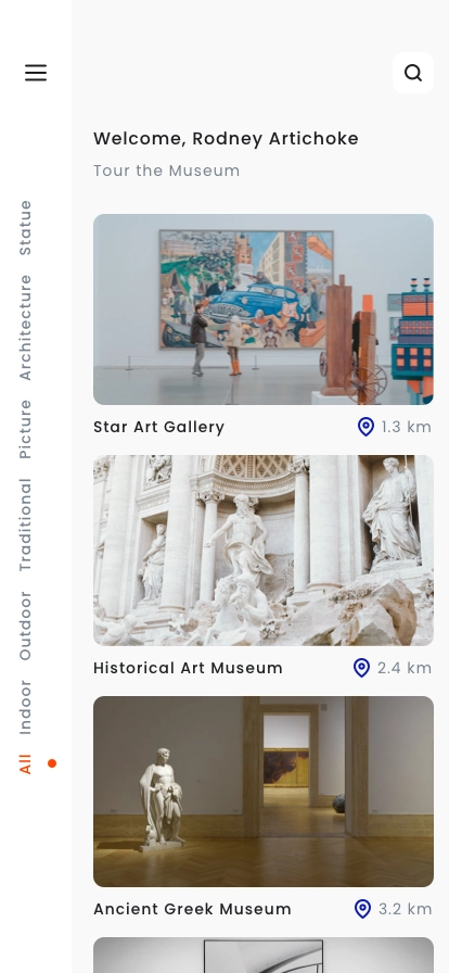 Online Museum & Art Gallery Mobile App UI Kit - Screenshot 3