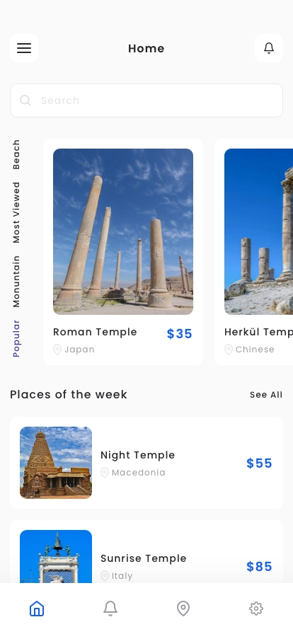 Tour Booking Mobile App UI Kit - Screenshot 3