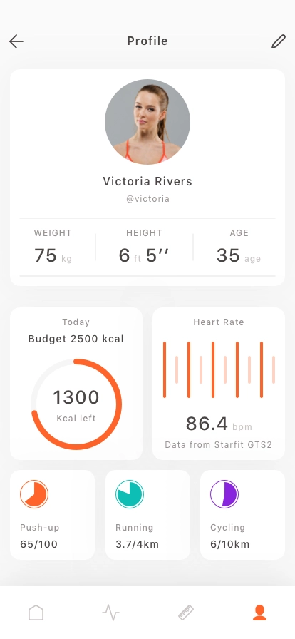 Fitness Mobile App UI Kit - Screenshot 5