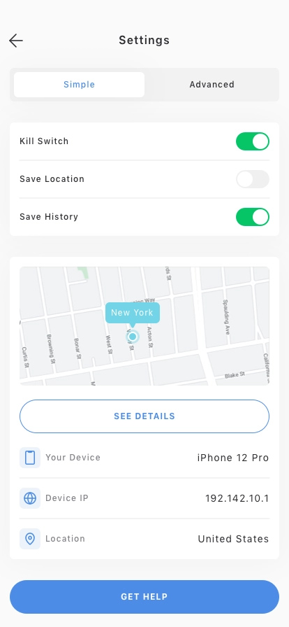 VPN & Speed Analyzer Mobile App UI Kit - Screenshot 4