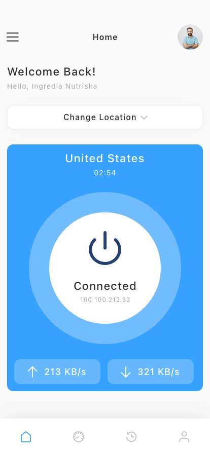 Speed Test & VPN Mobile App UI Kit - Screenshot 2