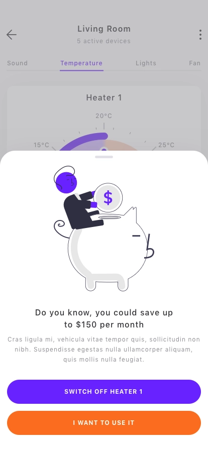 Energy Monitor Mobile App UI Kit - Screenshot 4