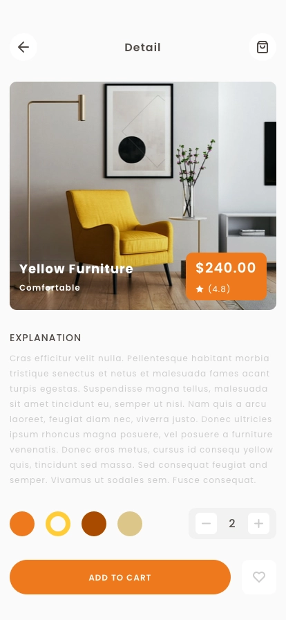 Product Detail Mobile App UI Kit - Screenshot 3