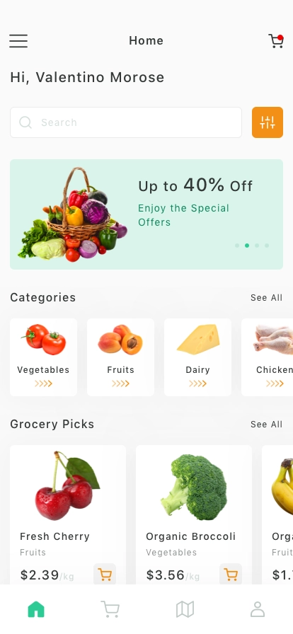 Grocery App UI Kit - Screenshot 1