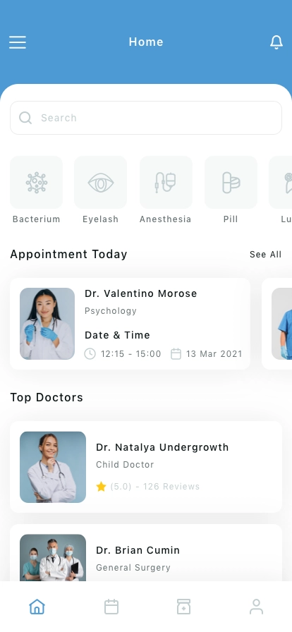 Doctor Appointment Mobile App UI Kit for Figma, Sketch & XD | UIworkshop