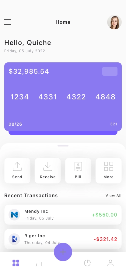Digital Bank Mobile App UI Kit - Screenshot 2
