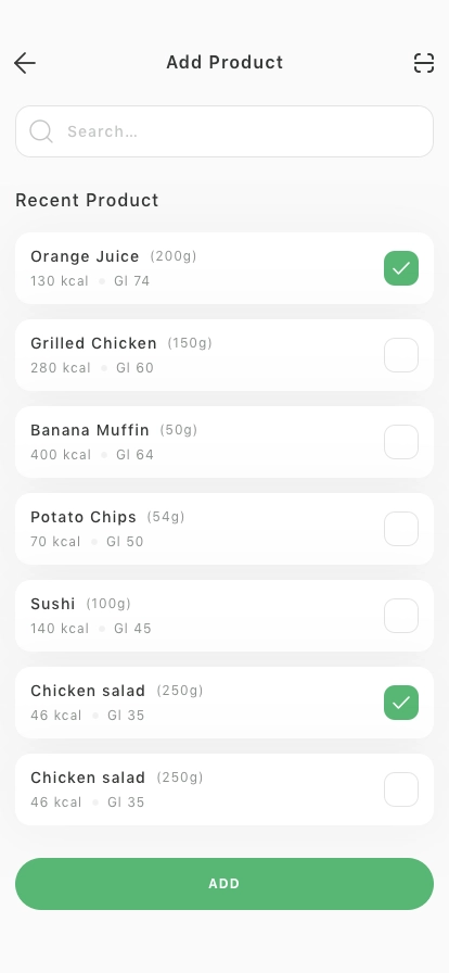 Insulin Tracker Mobile App UI Kit - Screenshot 3