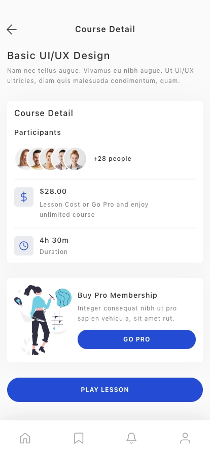 Online Learning Mobile App UI Kit - Screenshot 4